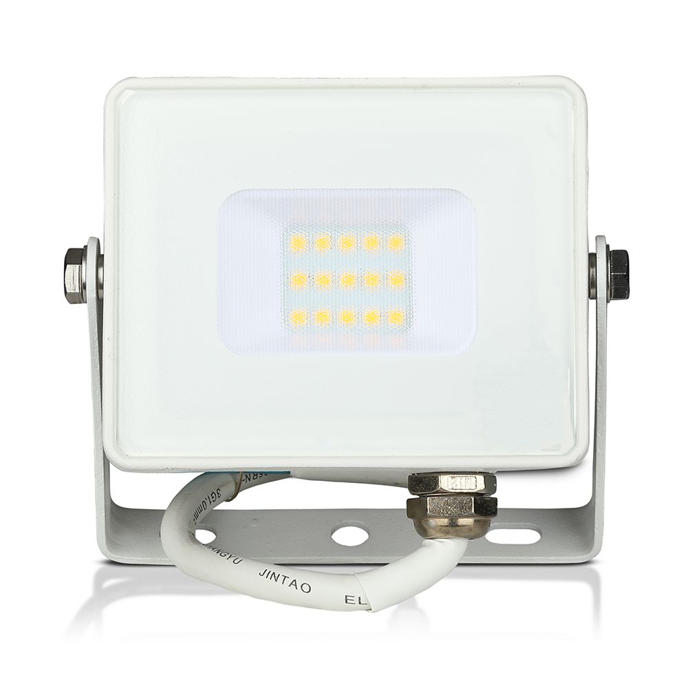 10W Naświetlacz LED SMD / Chip SAMSUNG / Barwa:3000K / Obudowa: Biała
