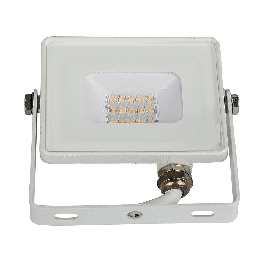 10W Naświetlacz LED SMD / Chip SAMSUNG / Barwa:3000K / Obudowa: Biała