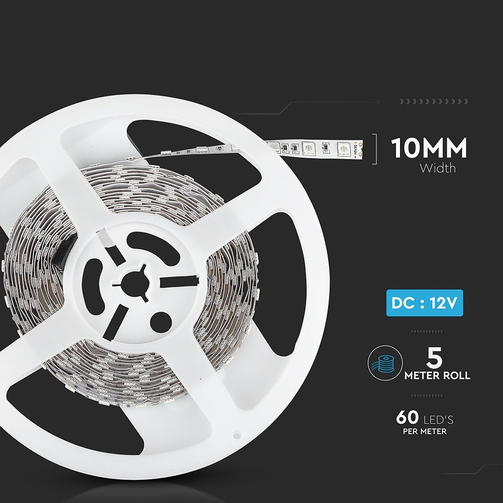 10.8W Taśma LED / Barwa:3000K / IP20 / Rolka:5m