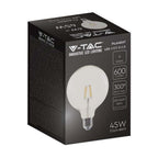 6W G125 Żarówka LED Filament / Klosz Transparentny /Barwa:3000K / Trzonek:E27