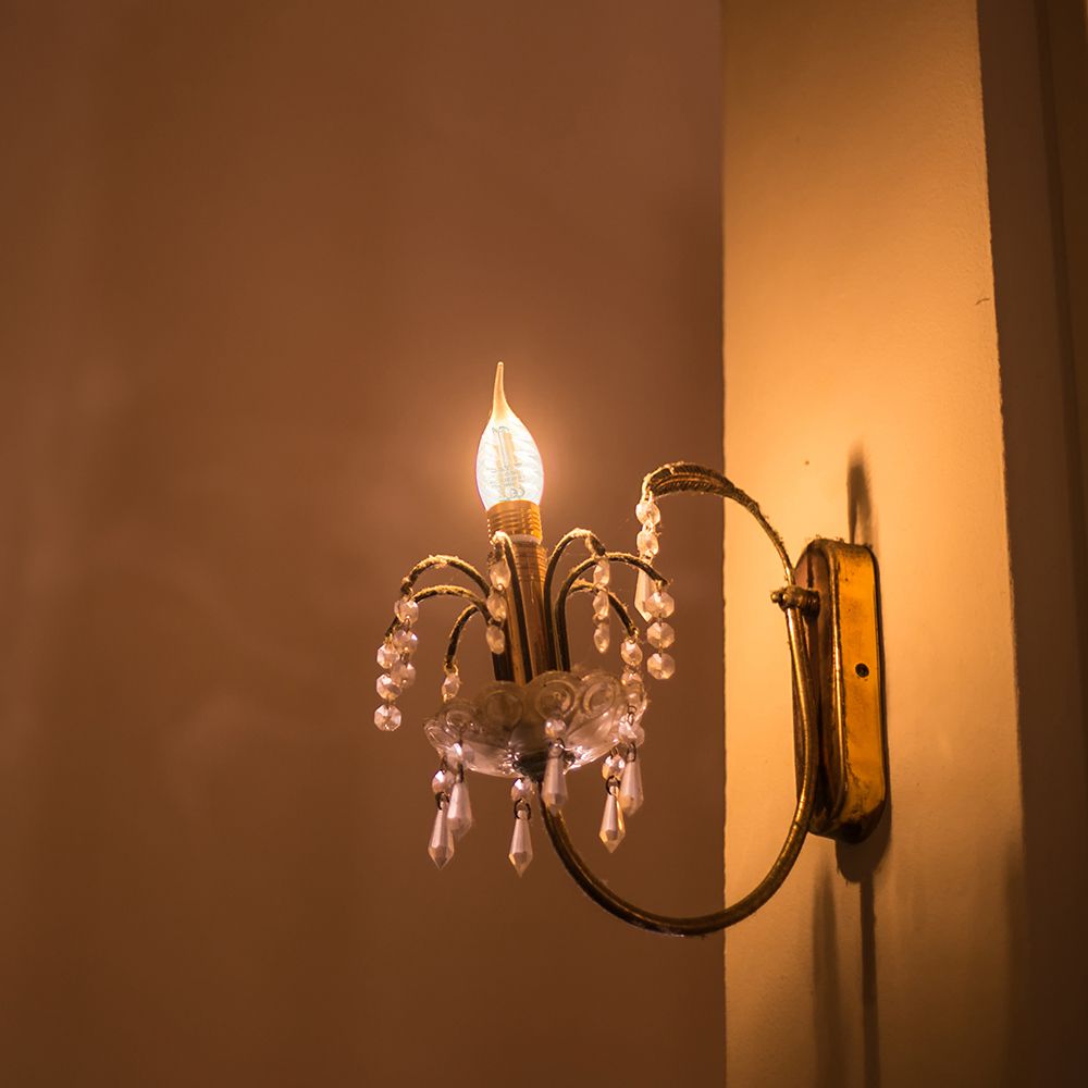 4W CF37 Żarówka LED Filament Twist / Klosz Transparentny / Barwa:3000K / Trzonek:E14