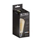 4W ST64 Żarówka LED Filament / Klosz: Bursztyn / Barwa:2200K / Trzonek:E27