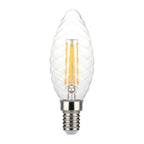 4W Twist C35 Żarówka LED Filament / Barwa:3000K / Ściemniana / Trzonek:E14