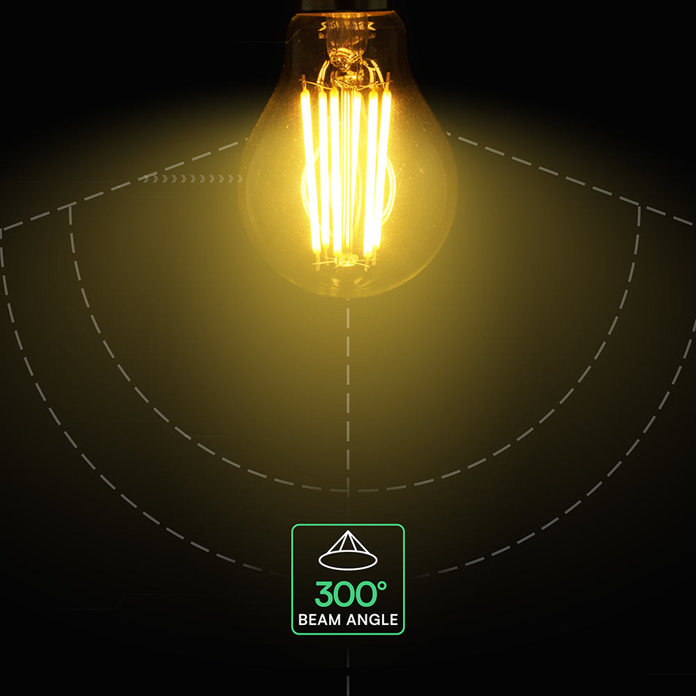VT-1981 10W A67 LED FILAMENT BULB 3000K E27 3PCS/PACK