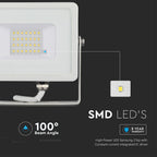 20W Naświetlacz LED SMD / Chip SAMSUNG / Barwa:3000K / Obudowa: Biała