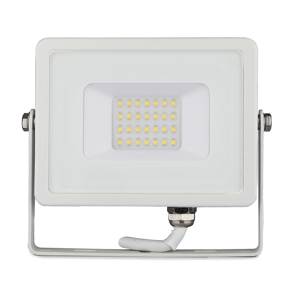 20W Naświetlacz LED SMD / Chip SAMSUNG / Barwa:3000K / Obudowa: Biała