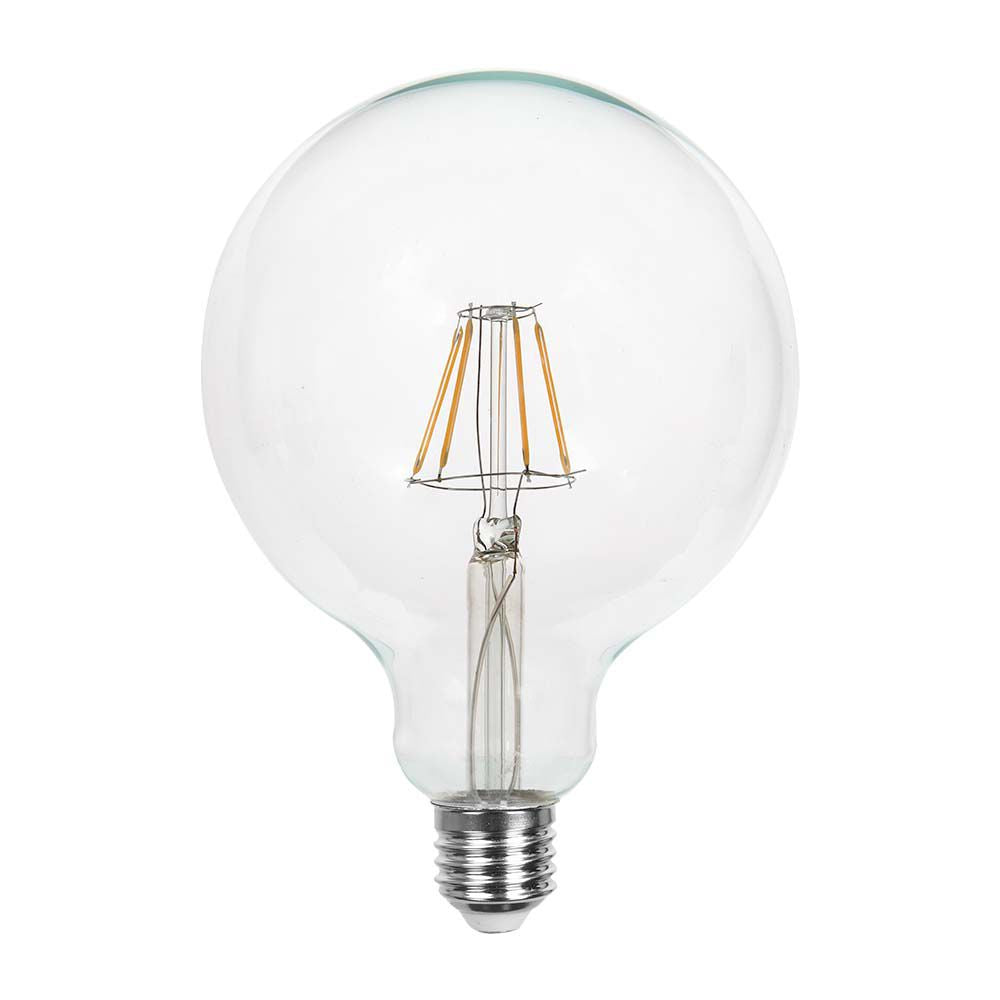 10W G125 Żarówka LED Filament / Klosz Transparentny /Barwa:3000K / Trzonek:E27