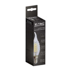 4W CF37 Żarówka LED Filament Twist / Klosz Transparentny / Barwa:6500K / Trzonek:E14