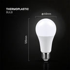 15W A65 Żarówka LED / Chip CREE / Barwa:3000K / Trzonek:E27 / 6 Lat gwarancji