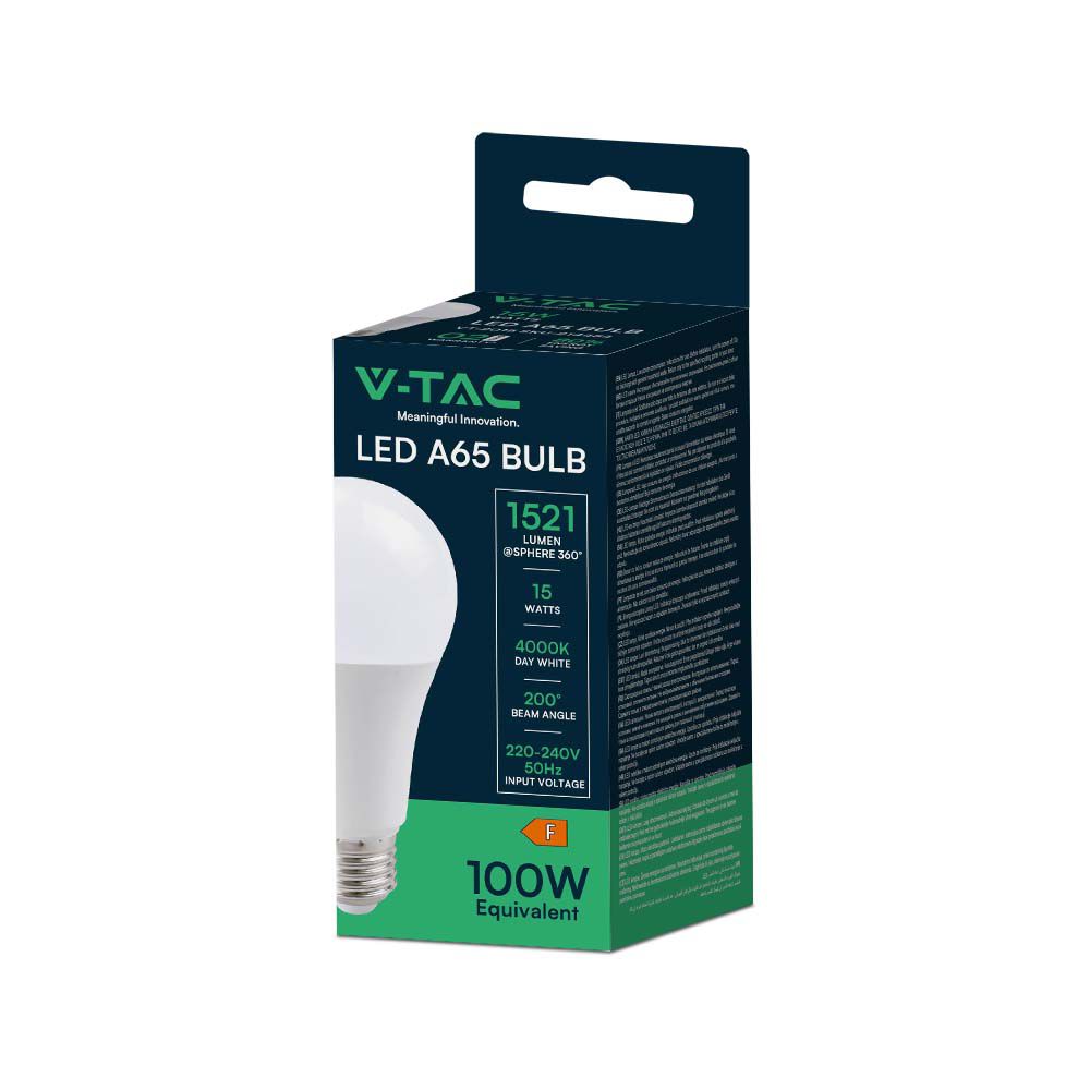 15W A65 Żarówka LED / Barwa:4000K / Trzonek:E27