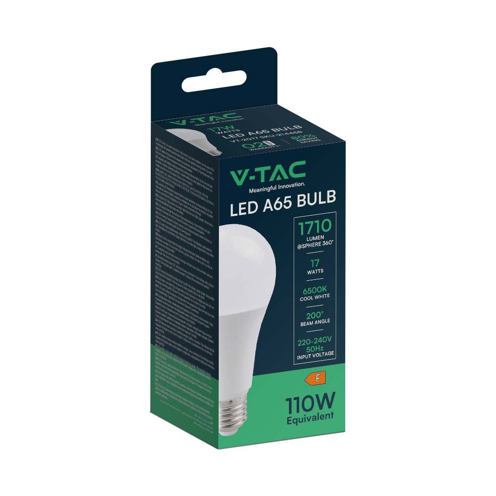 17W A65 Żarówka LED / Barwa:3000K / Trzonek:E27