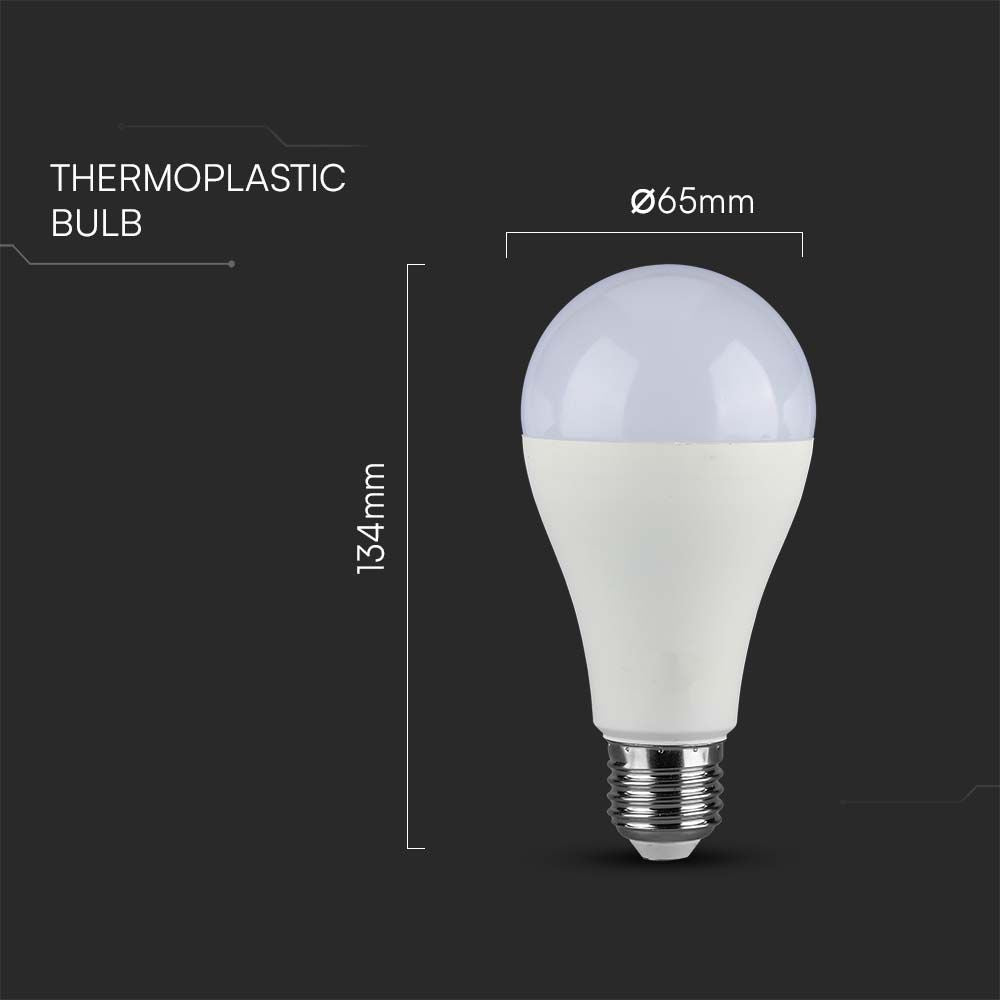 17W A65 Żarówka LED / Barwa:4000K / Trzonek:E27