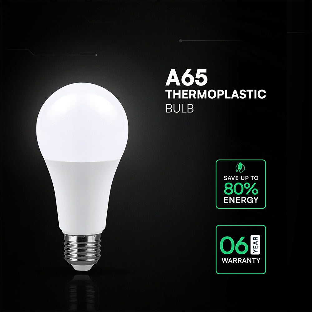 17W A65 Żarówka LED / Chip CREE / Barwa:4000K / Trzonek:E27 / 6 Lat gwarancji