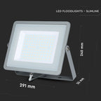 100W Naświetlacz LED SMD / Chip SAMSUNG / Barwa:4000K / Obudowa: Szara