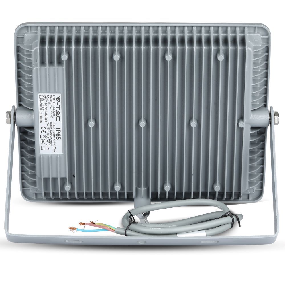100W Naświetlacz LED SMD / Chip SAMSUNG / Barwa:4000K / Obudowa: Szara