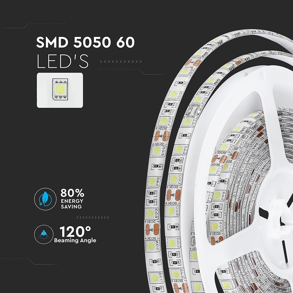 10.8W Taśma LED / Barwa:6000K / IP65 / Rolka:5m