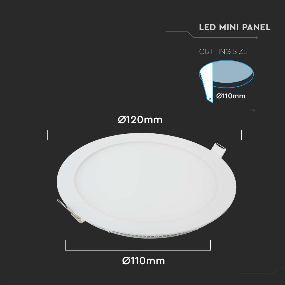 6W Panel LED / Barwa:2700K / Okrągła