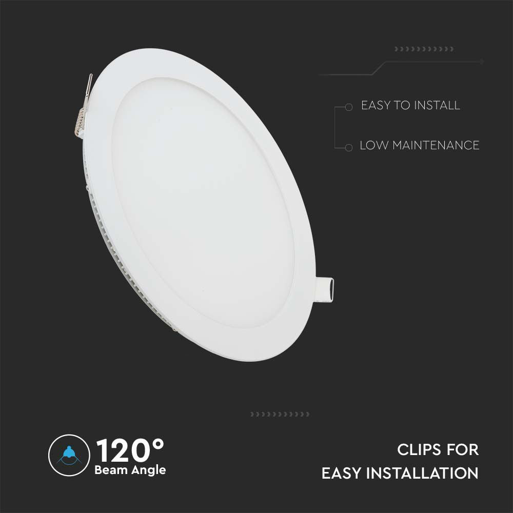 6W Panel LED / Barwa:2700K / Okrągła