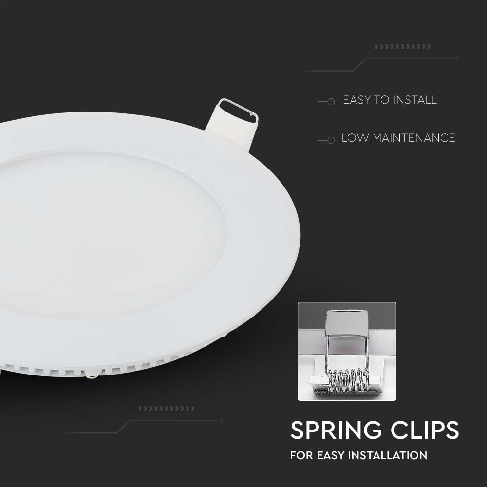 6W Panel LED / Barwa:6400K / Okrągła