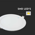 12W Panel LED / Barwa:2700K / Okrągła