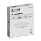 18W Panel LED / Barwa:6400K / Okrągła