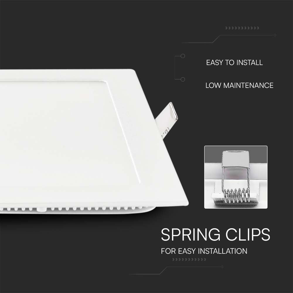 6W Panel LED / Barwa:4000K / Kwadratowa