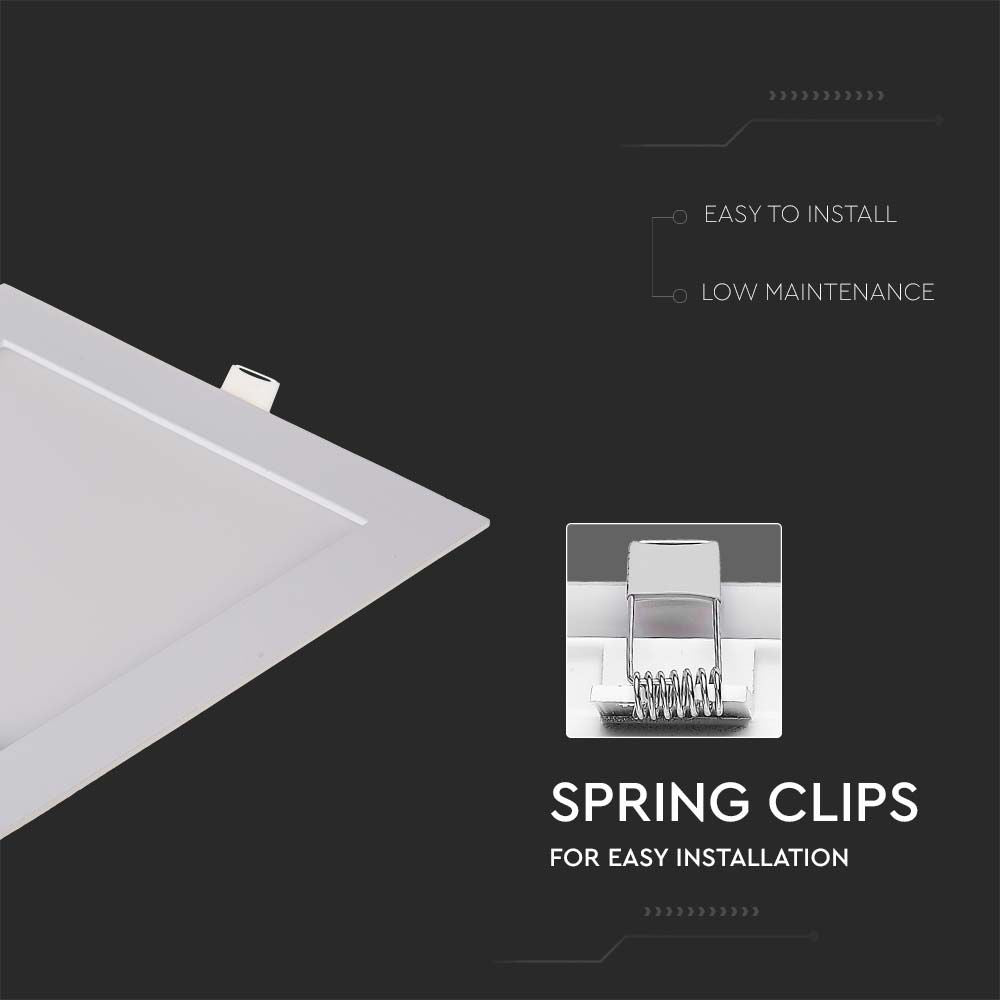 18W Panel LED / Barwa:2700K / Kwadratowa