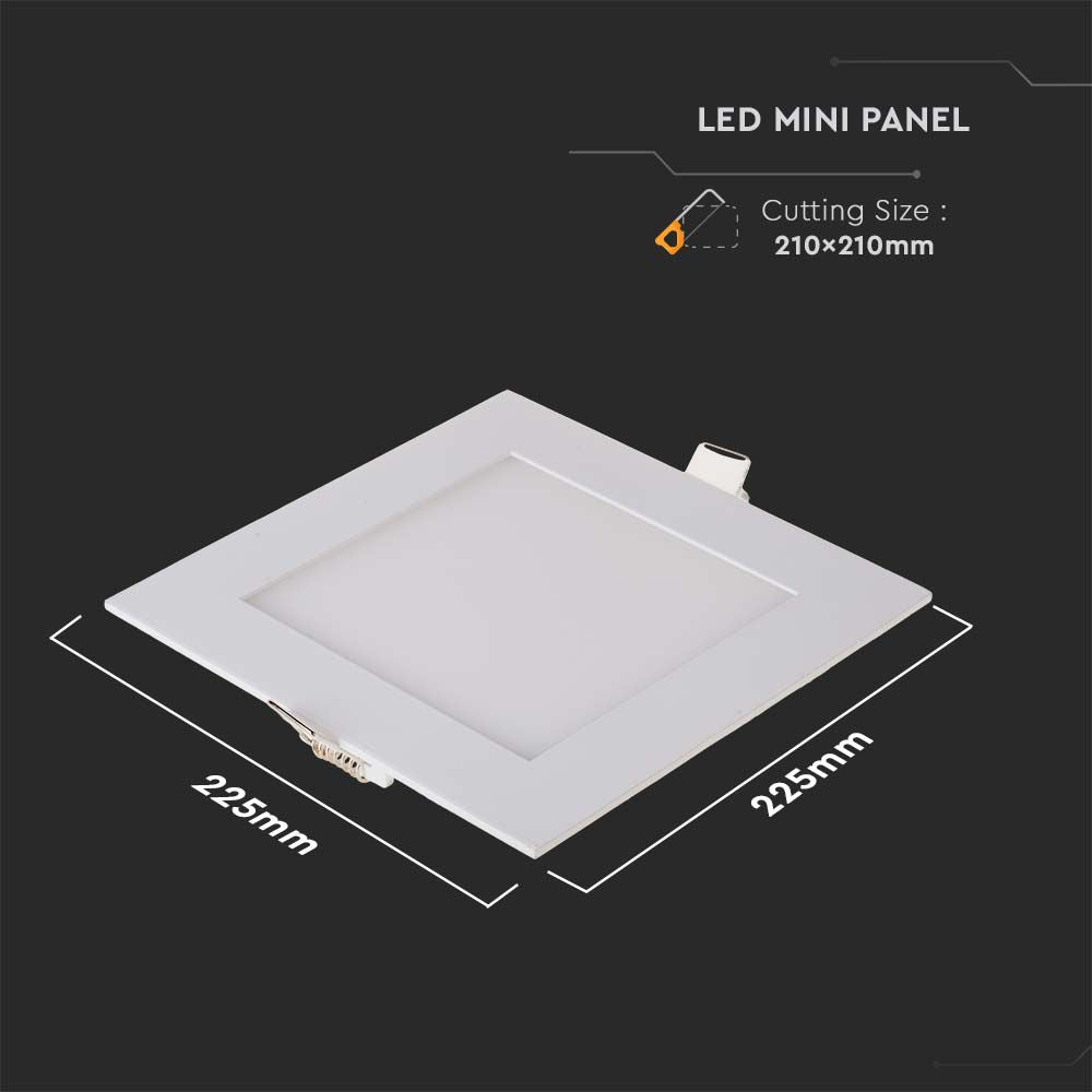 18W Panel LED / Barwa:6400K / Kwadratowa