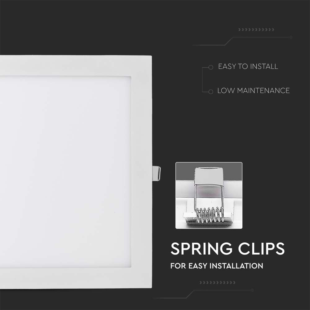 24W Panel LED / Barwa:2700K / Kwadratowa