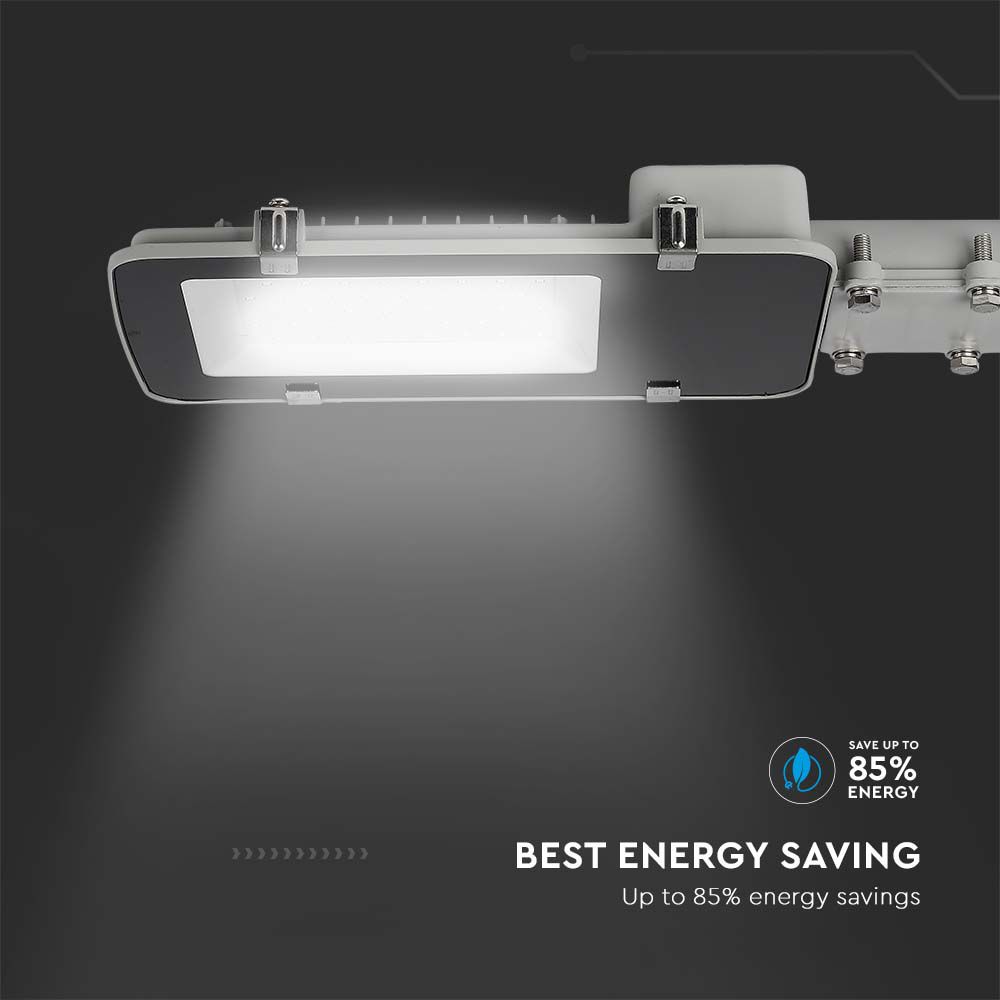 50W Lampa uliczna LED / Chip SAMSUNG / Barwa:4000K / Obudowa: Szara