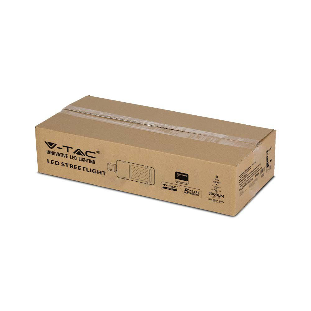 50W Lampa uliczna LED / Chip SAMSUNG / Barwa:4000K / Obudowa: Szara