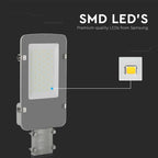 50W Lampa uliczna LED / Chip SAMSUNG / Barwa:4000K / Obudowa: Szara