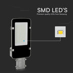 50W Lampa uliczna LED / Chip SAMSUNG / Barwa:6500K / Obudowa: Szara