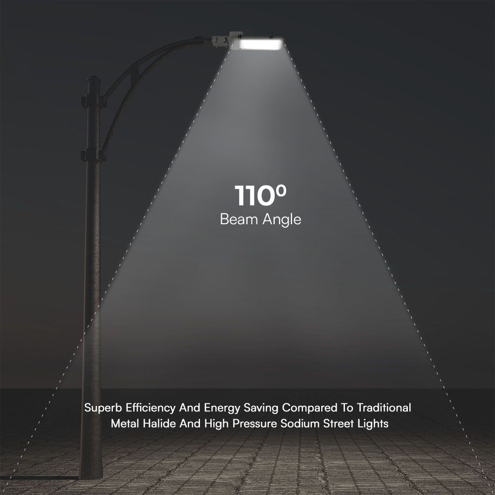 50W Lampa uliczna LED / Chip SAMSUNG / Barwa:6500K / Obudowa: Szara