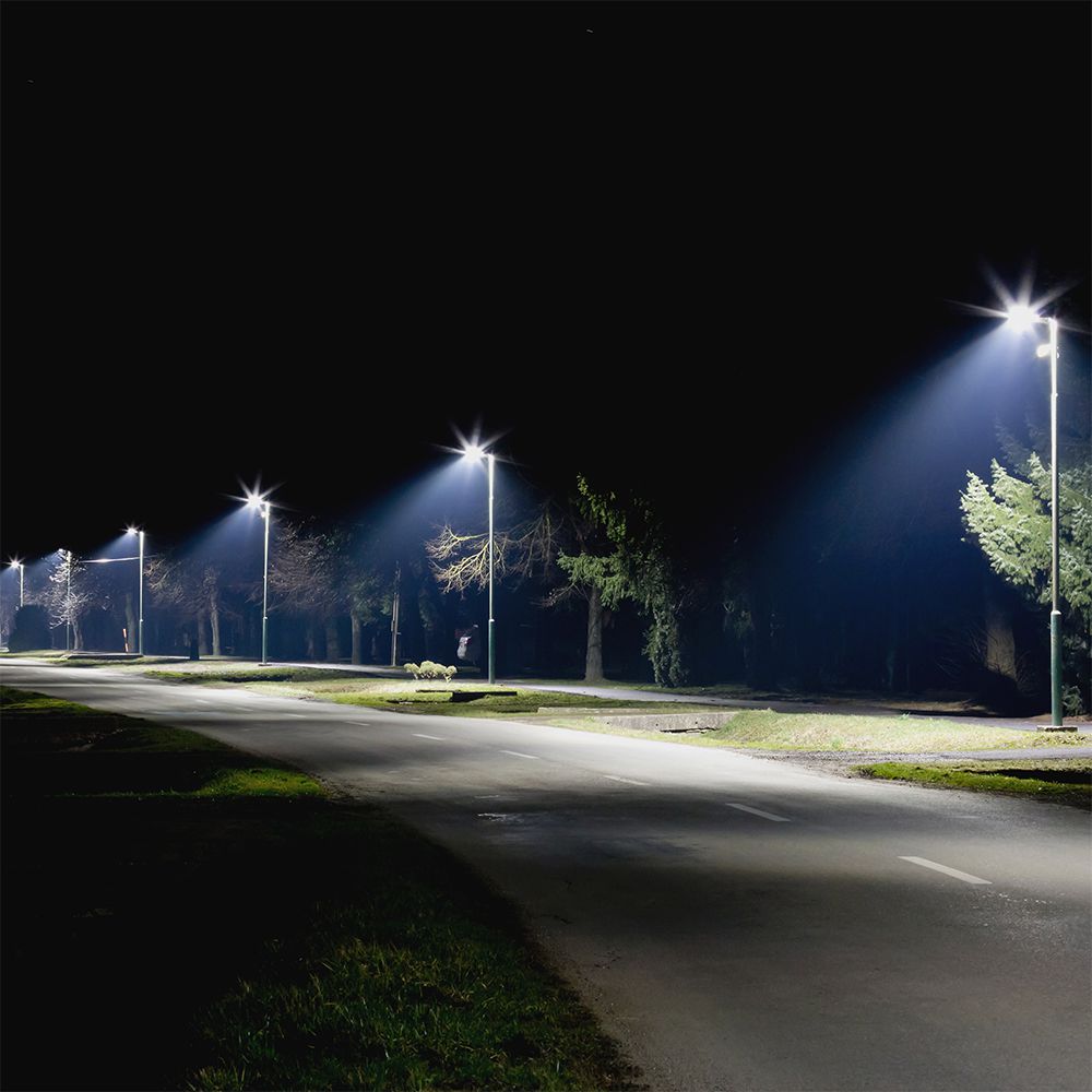 100W Lampa uliczna LED / Chip SAMSUNG / Barwa:4000K / Obudowa: Szara