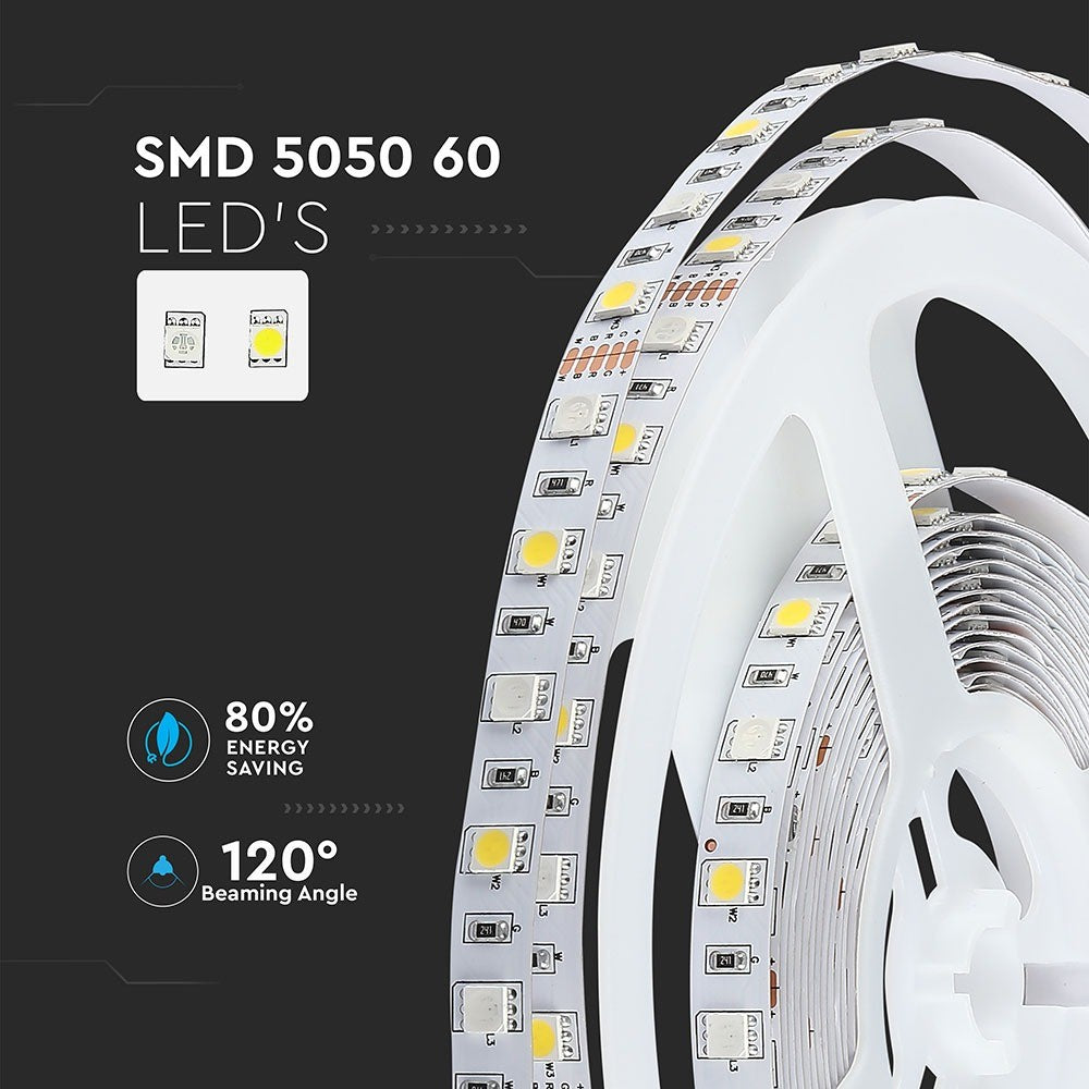 Taśma LED / Barwa: regulowana w zakresie 3000K 6000K + RGB / IP20 / Rolka:5m