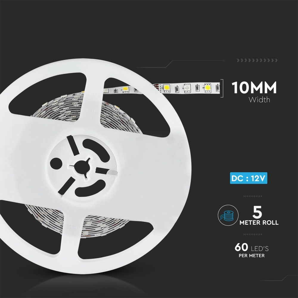 Taśma LED / Barwa: regulowana w zakresie 3000K 6000K + RGB / IP20 / Rolka:5m