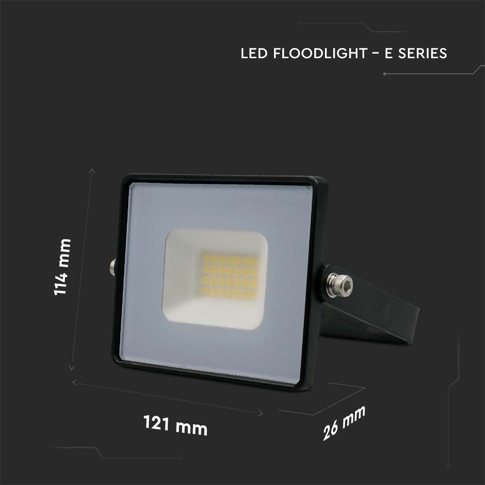 20W Naświetlacz LED SMD / Barwa:3000K / Obudowa: Czarna