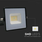 20W Naświetlacz LED SMD / Barwa:3000K / Obudowa: Czarna