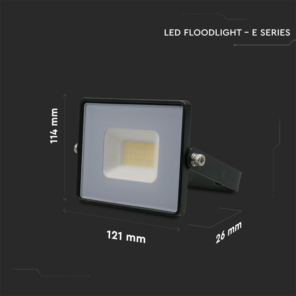 20W Naświetlacz LED SMD / Barwa:4000K / Obudowa: Czarna