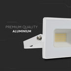 20W Naświetlacz LED SMD / Barwa:3000K / Obudowa: Biała