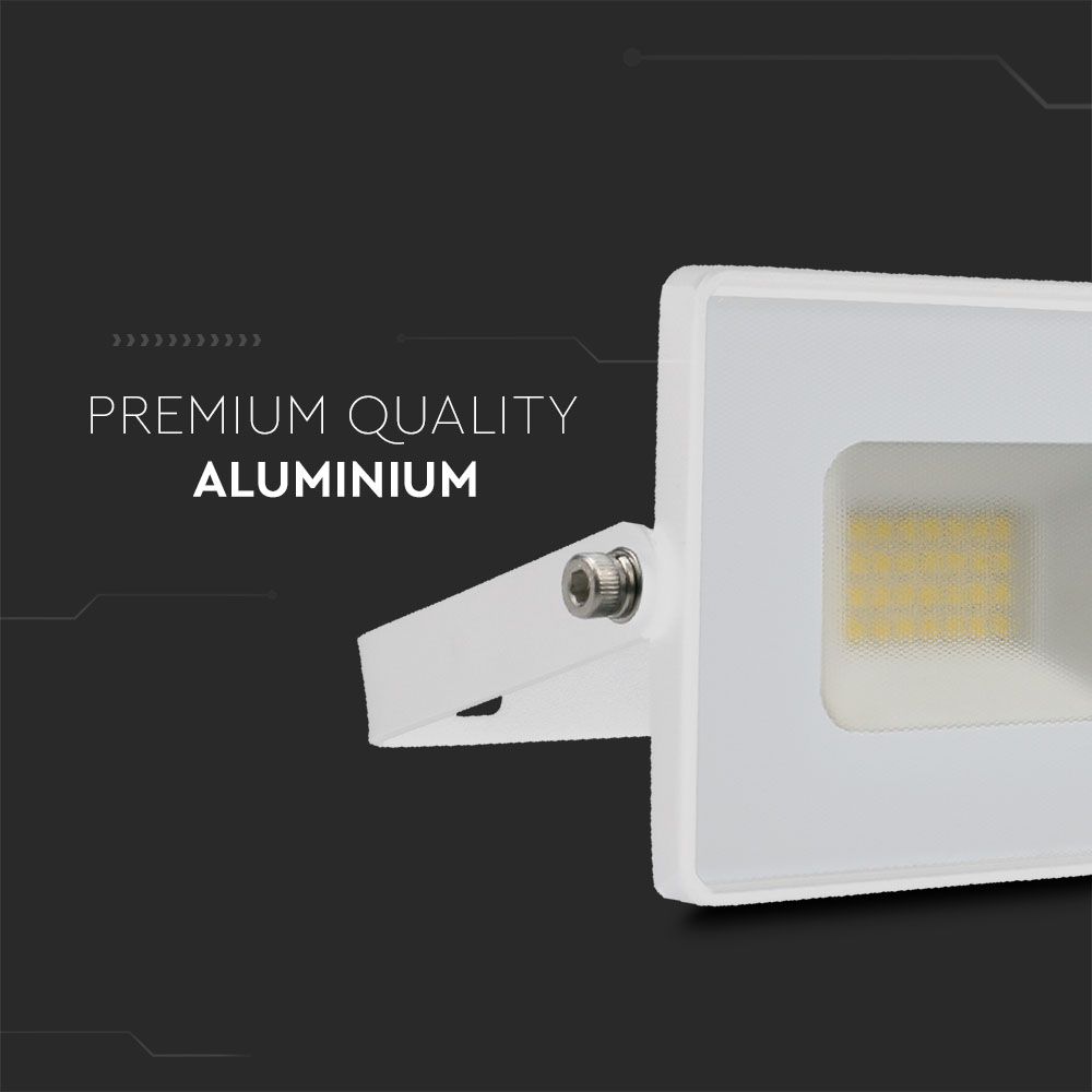20W Naświetlacz LED SMD / Barwa:6500K / Obudowa: Biała