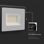 30W Naświetlacz LED SMD / Barwa:4000K / Obudowa: Czarna