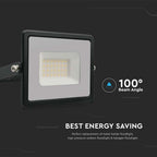 30W Naświetlacz LED SMD / Barwa:4000K / Obudowa: Czarna