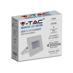 50W Naświetlacz LED SMD / Barwa:6500K / Obudowa: Biała