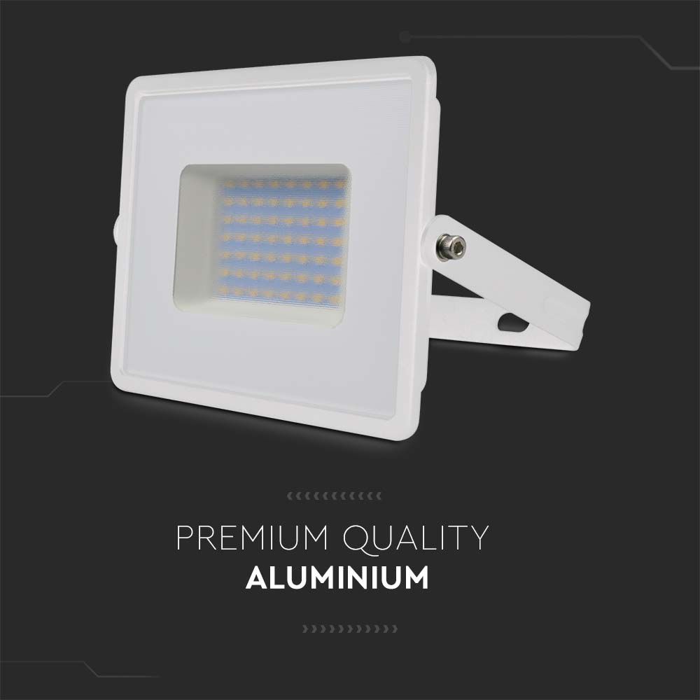 50W Naświetlacz LED SMD / Barwa:4000K / Obudowa: Biała