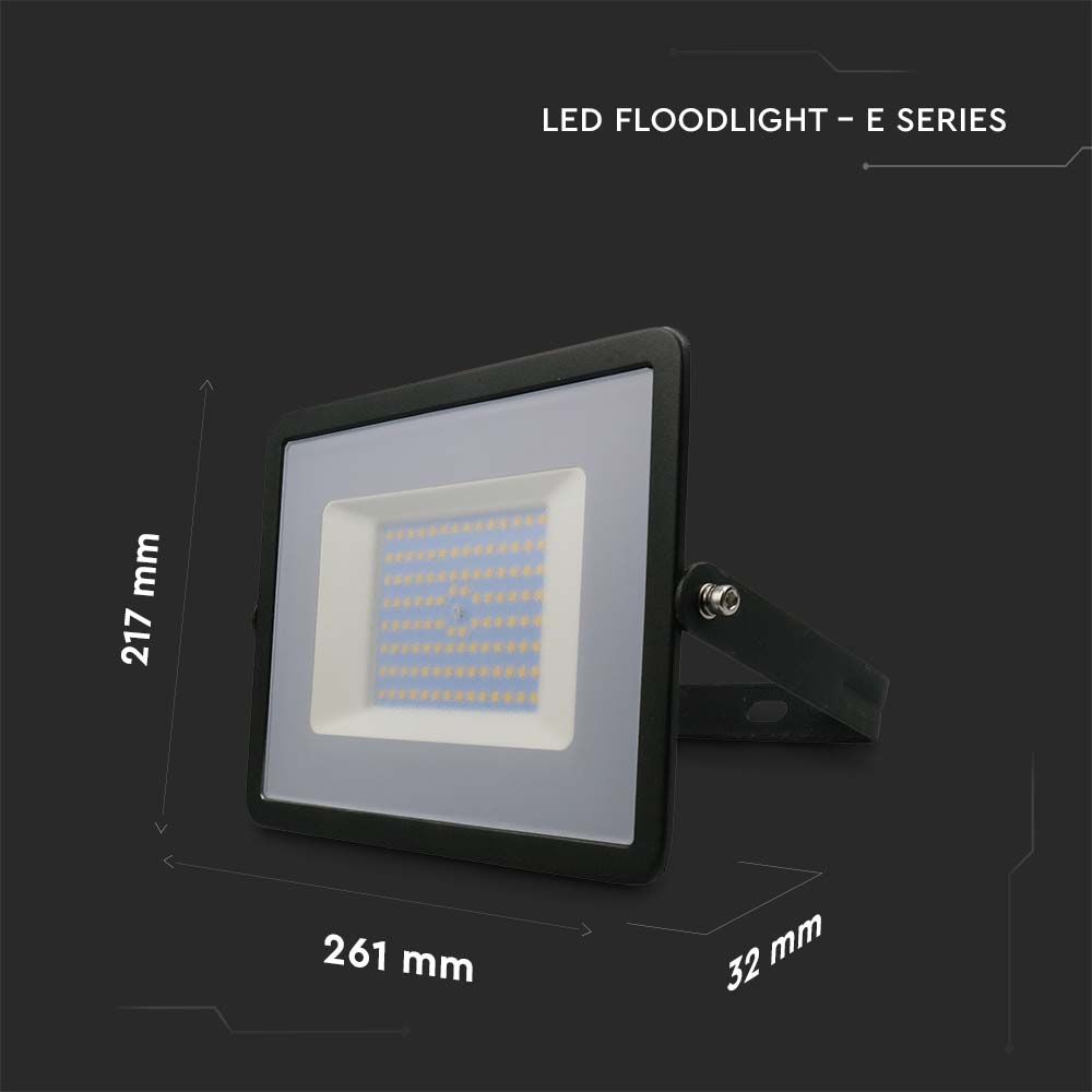 100W Naświetlacz LED SMD / Barwa:6500K / Obudowa: Czarna