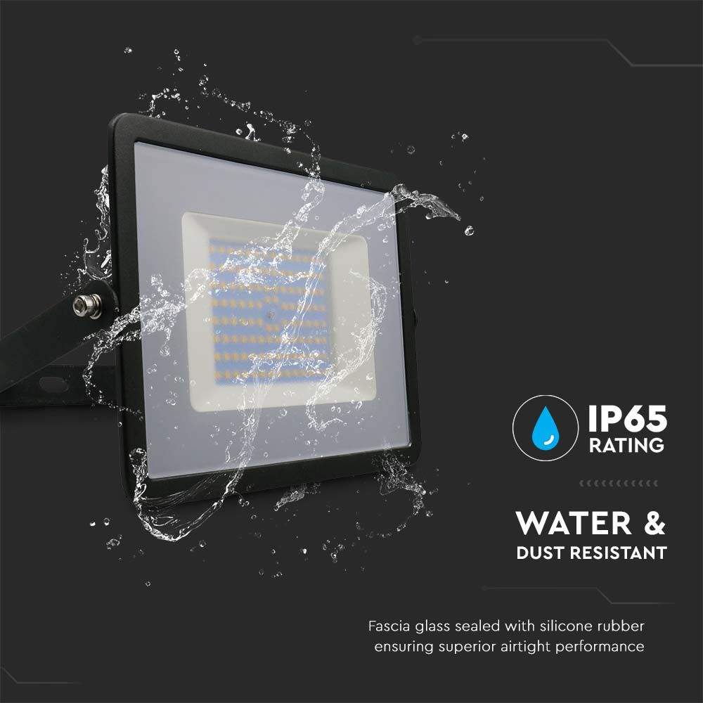 100W Naświetlacz LED SMD / Barwa:6500K / Obudowa: Czarna