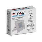 100W Naświetlacz LED SMD / Barwa:3000K / Obudowa: Biała
