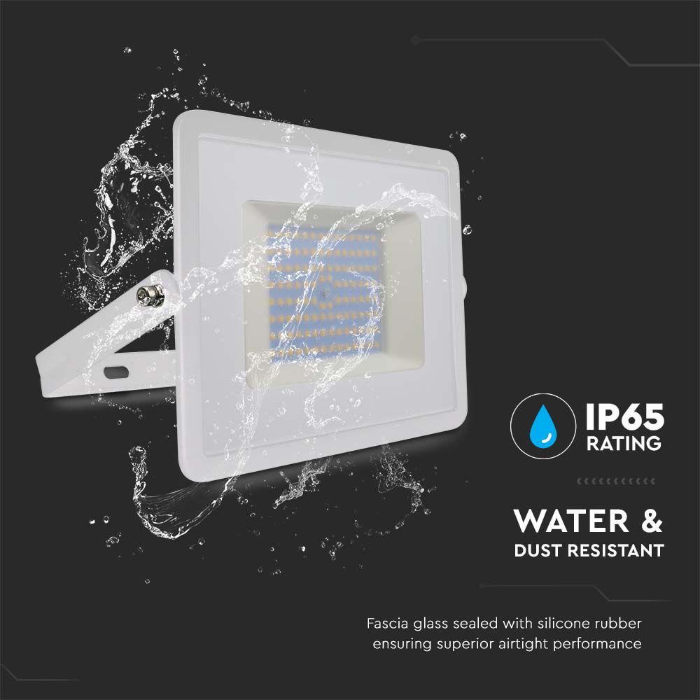 100W Naświetlacz LED SMD / Barwa:4000K / Obudowa: Biała